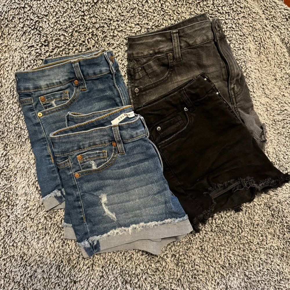 Denim Shorts Bundle (4 Total)